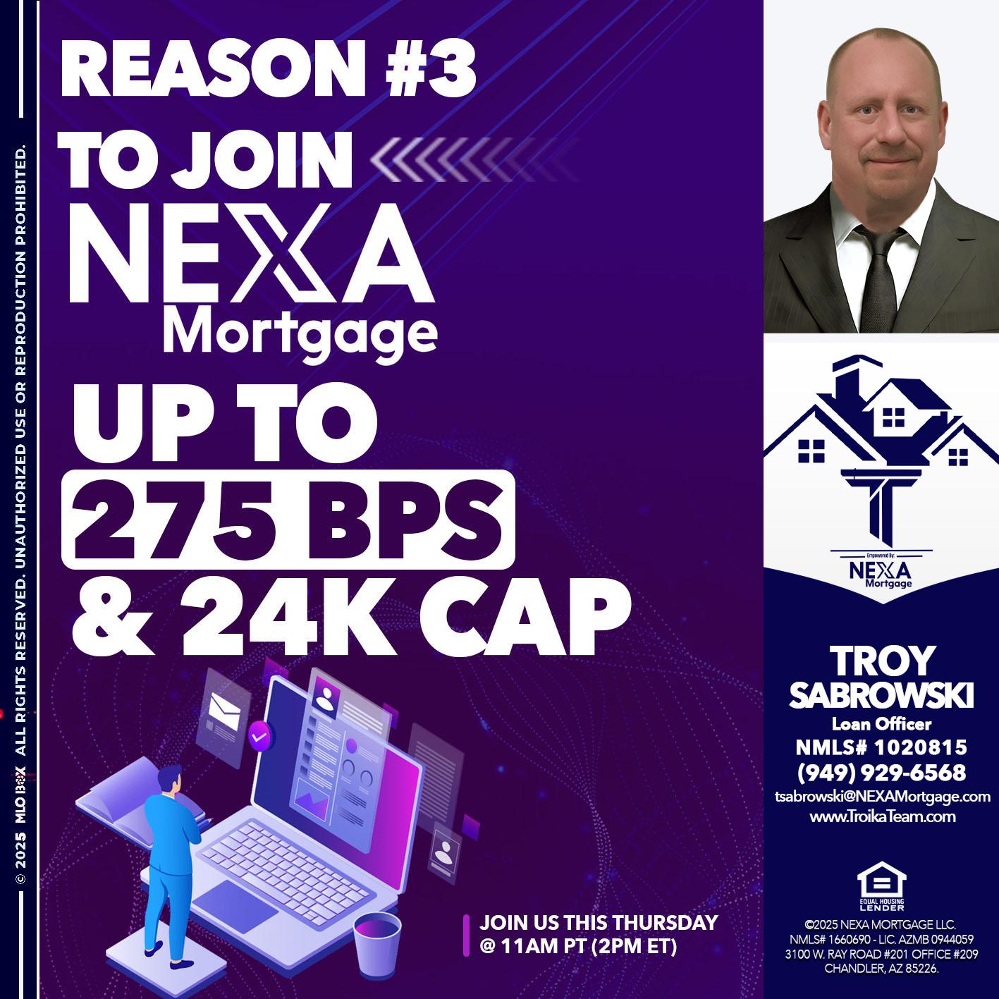 REASON 3 - Troy Sabrowski -Loan Officer