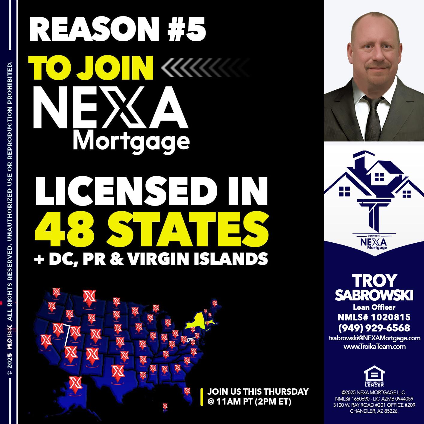 REASON 5 - Troy Sabrowski -Loan Officer