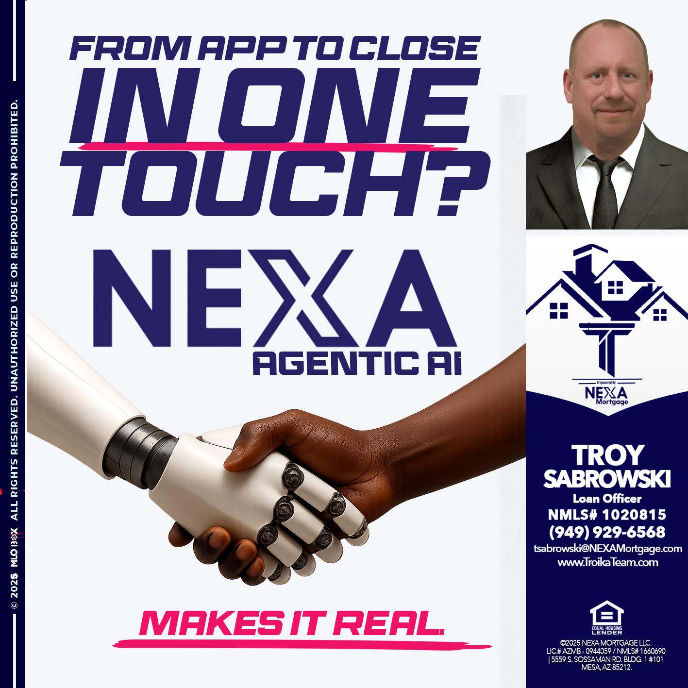 IN ONE TOUCH - Troy Sabrowski -Loan Officer