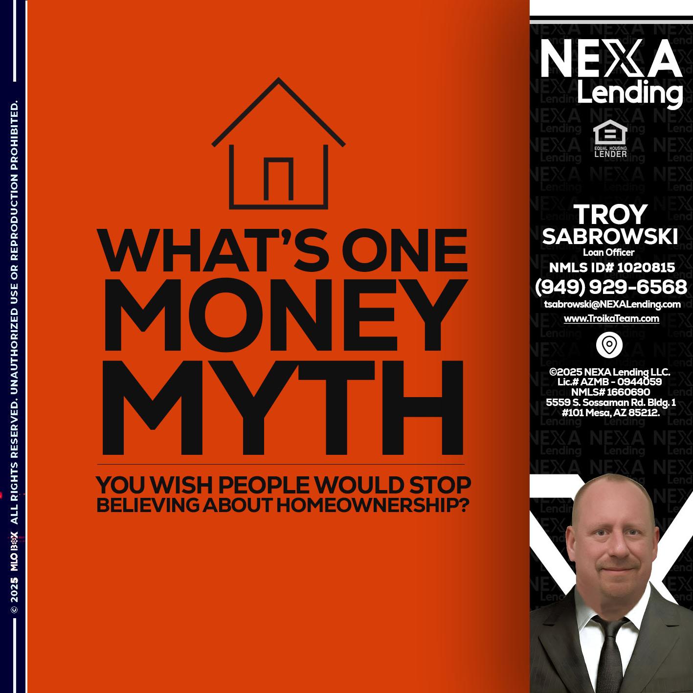 WHATS ONE - Troy Sabrowski -Loan Officer