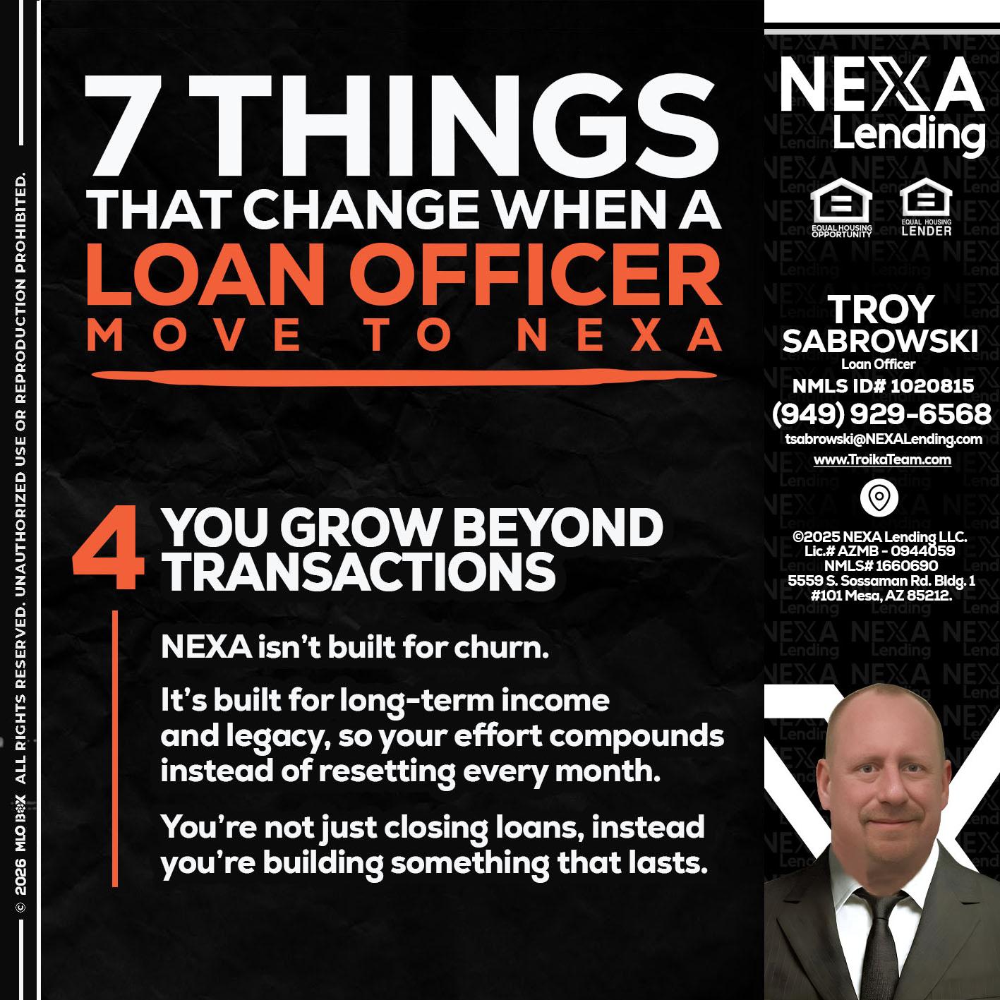 7 THINGS (4) - Troy Sabrowski -Loan Officer