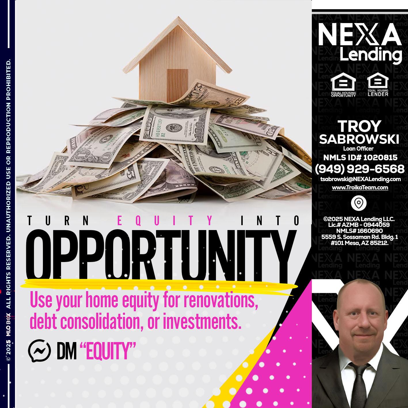 opportunity - Troy Sabrowski -Loan Officer