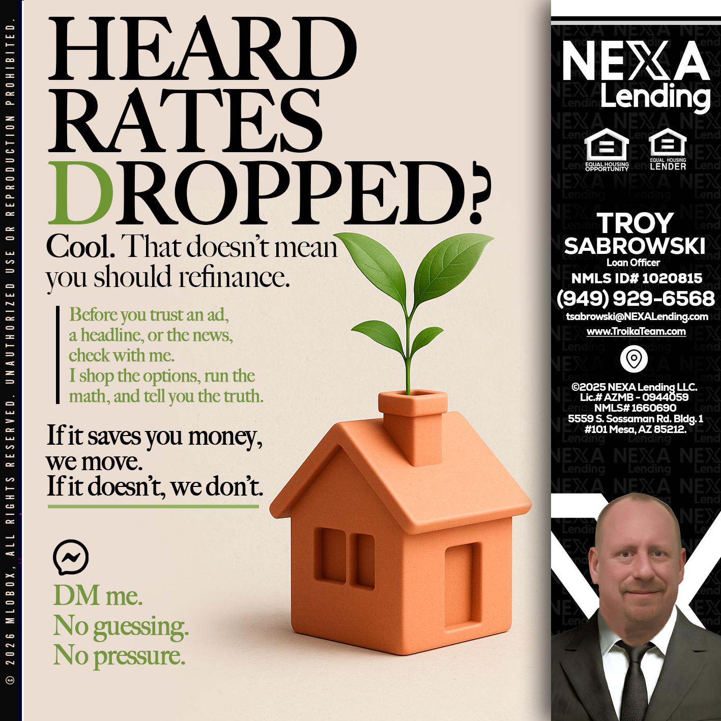 HEARD RATES - Troy Sabrowski -Loan Officer