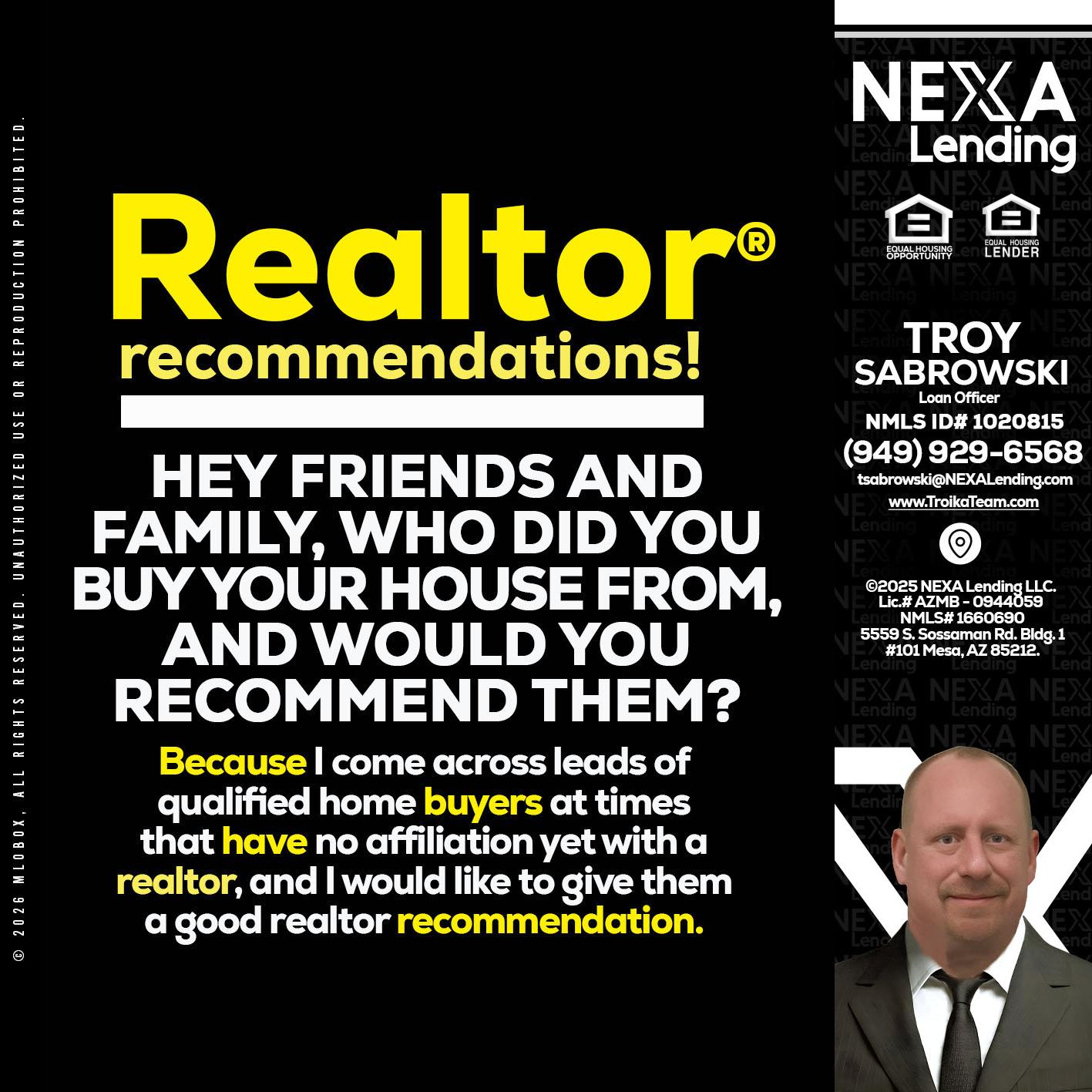 REALTOR - Troy Sabrowski -Loan Officer