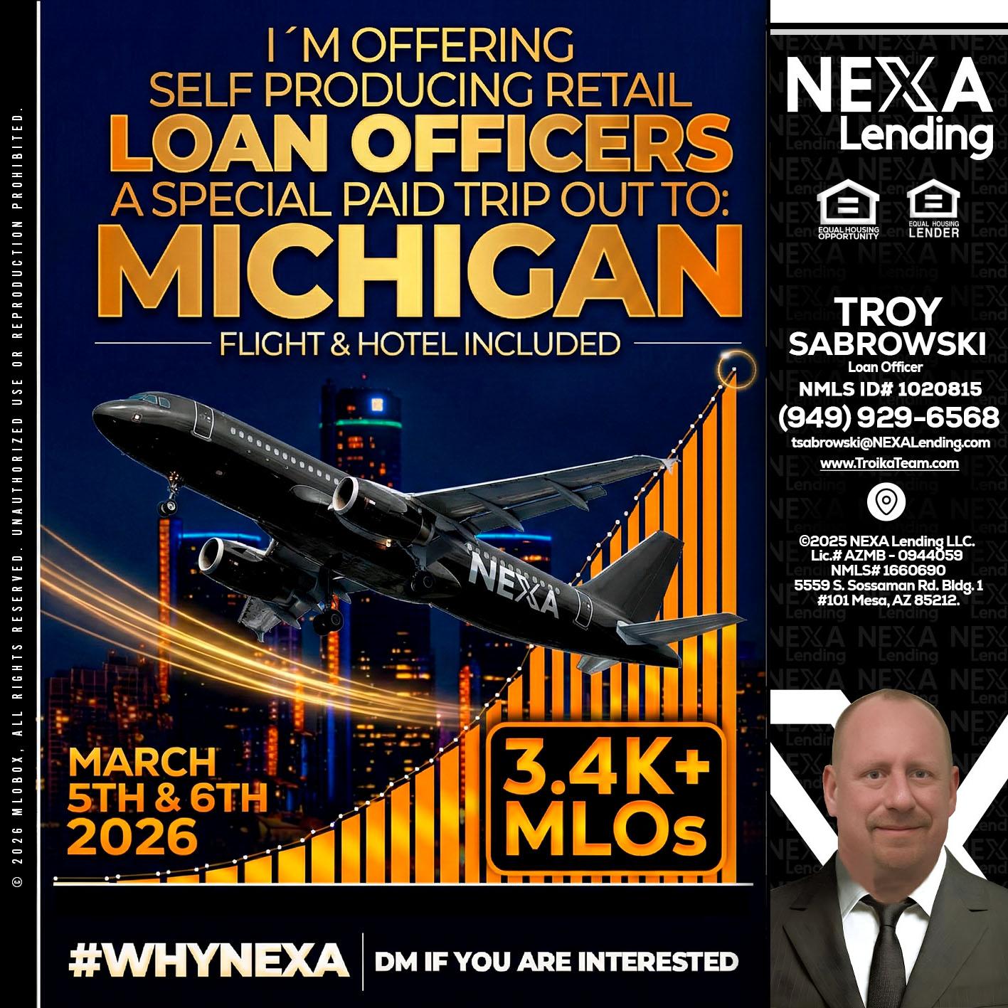 MICHIGAN - Troy Sabrowski -Loan Officer