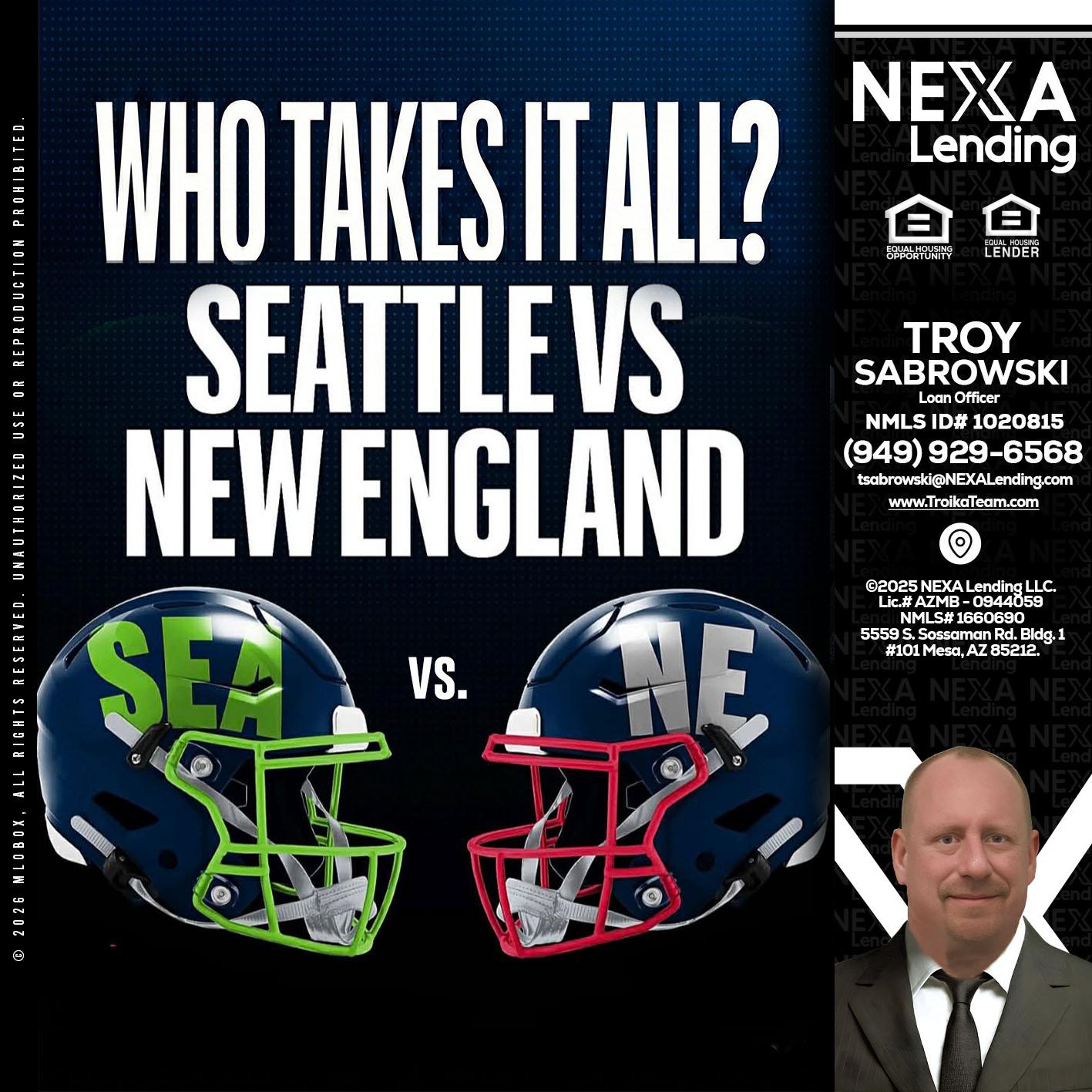 WHO TAKE IT ALL? - Troy Sabrowski -Loan Officer