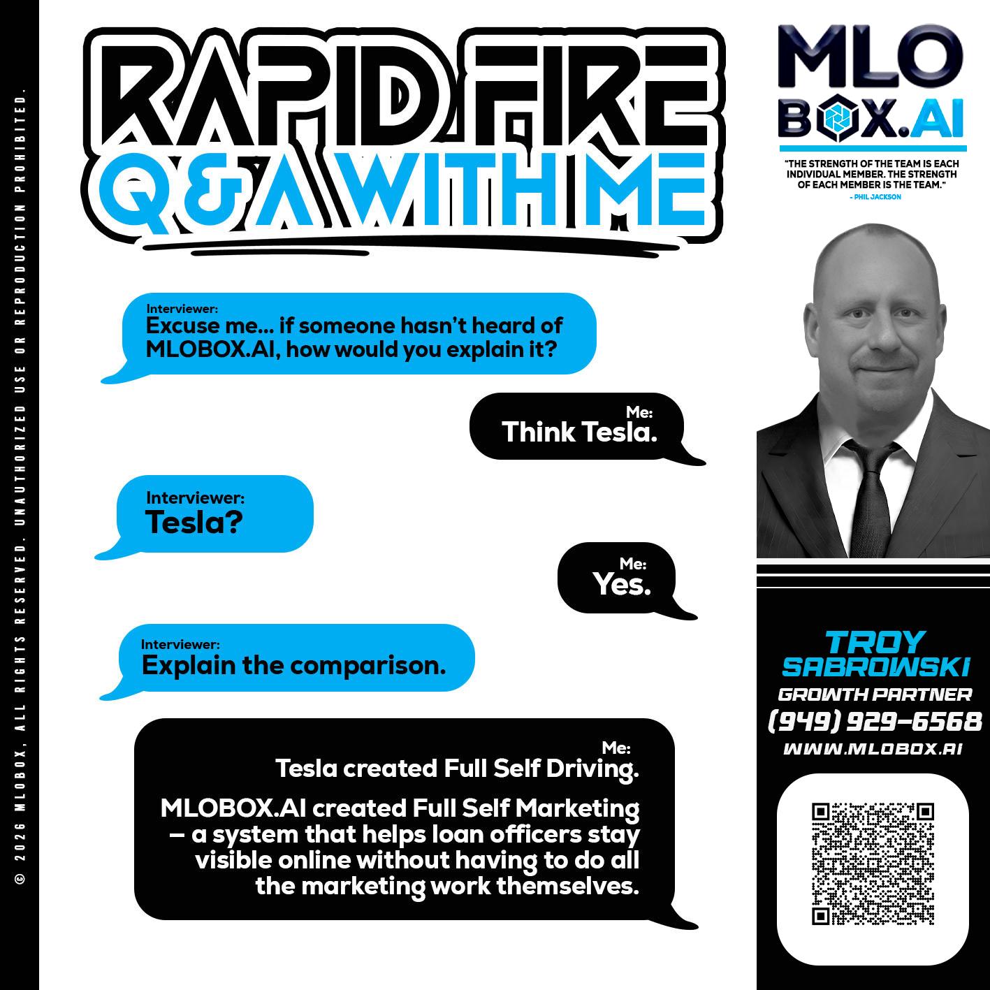 RAPID FIRE Q&A - Troy Sabrowski -Loan Officer