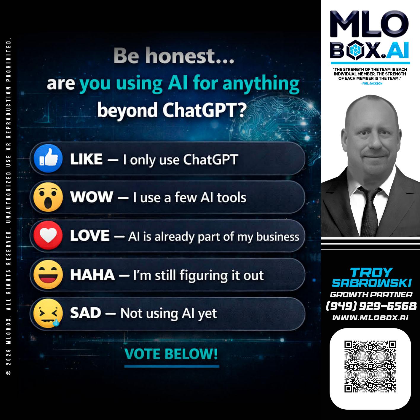 BE HONEST - Troy Sabrowski -Loan Officer