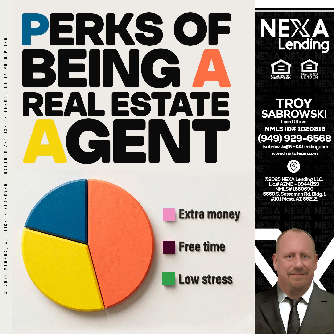 PERKS OF BEING - Troy Sabrowski -Loan Officer