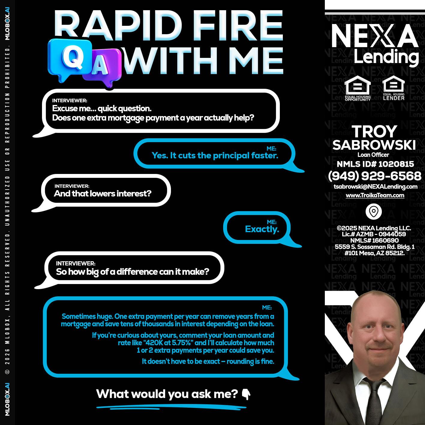 RAPID Q&A - Troy Sabrowski -Loan Officer