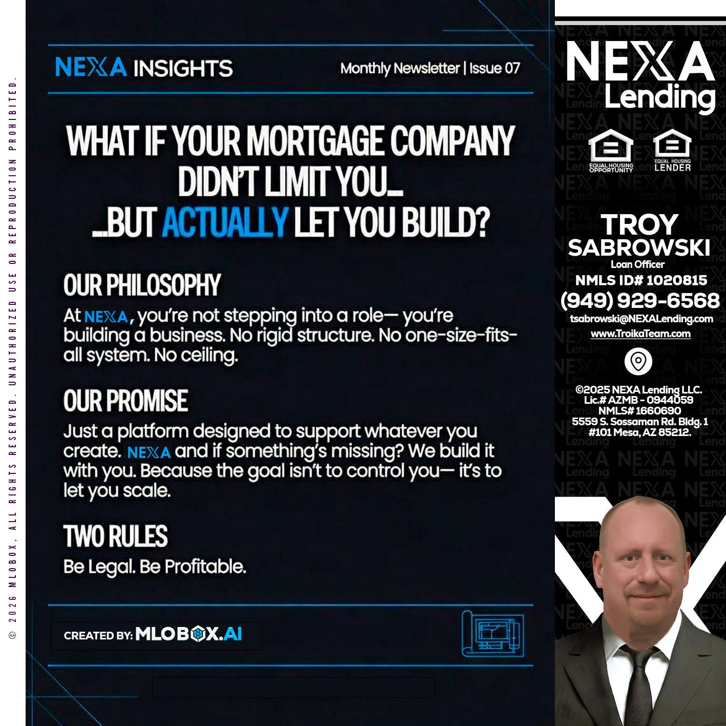 NEXA INSIGHTS - Troy Sabrowski -Loan Officer