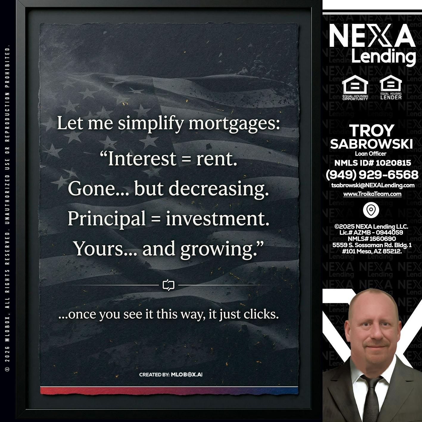 LET ME SIMPLIFY - Troy Sabrowski -Loan Officer