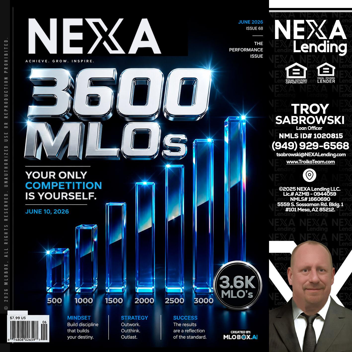 3600 MLOs - Troy Sabrowski -Loan Officer